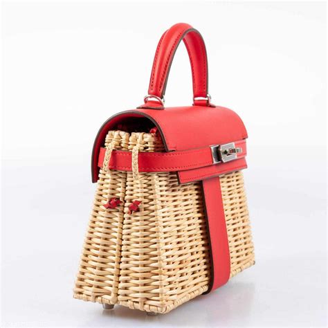 rouge de coeur hermes mini picnic|Limited Edition Rouge de Coeur Swift and Osier Wicker Mini .